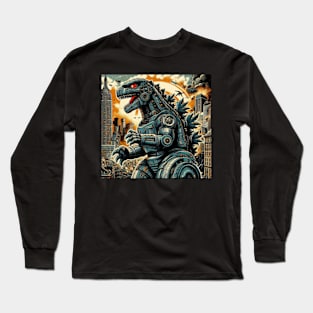 Mecha Godzilla Rage Long Sleeve T-Shirt